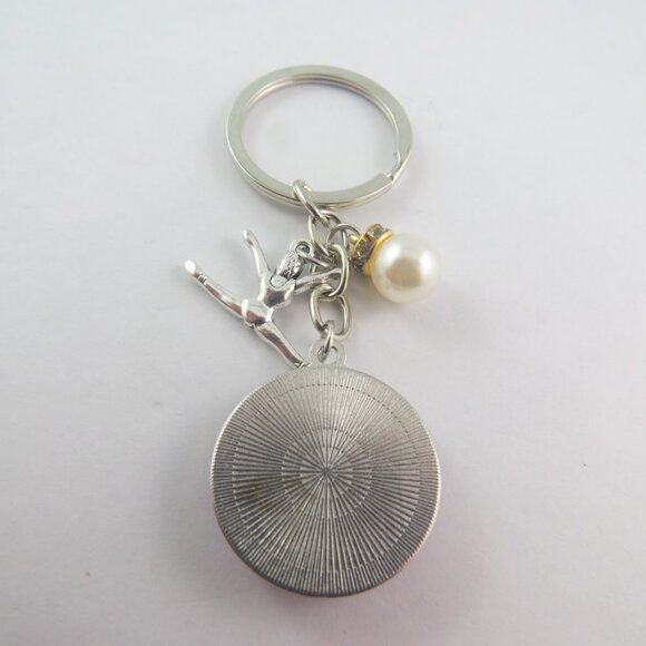 Gymnastic Key Chain Gymnast Key Chain with Charms Gymnastics Girls Coach Gift - Picture 4 of 4